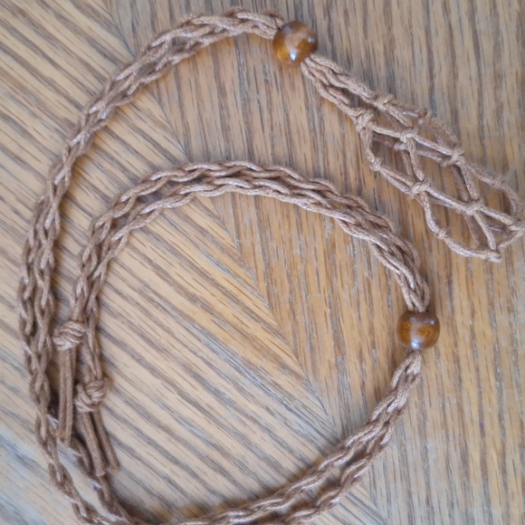 Set Of 2 Jute Pendant Necklaces - Picture 3 of 3